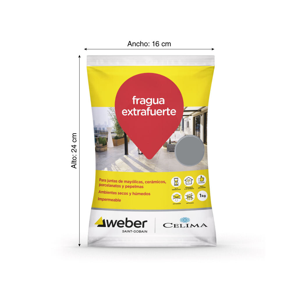 Fragua Premium Granizo 1 kg. Celima - Promart