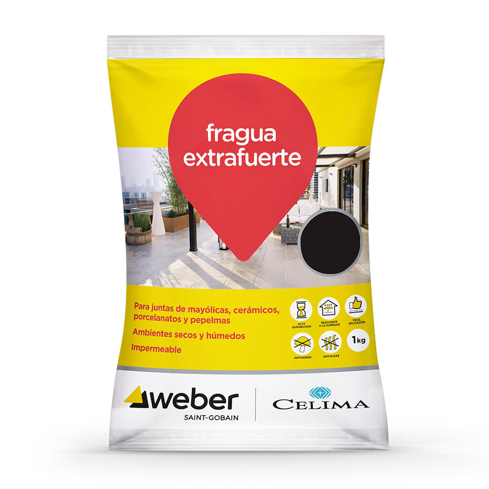 Fragua Premium Negra 1 kg. Celima