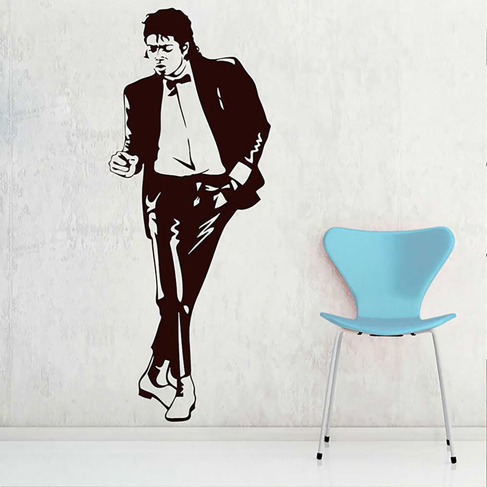 Vinilo Michael Jackson Negro Mediano Sticker Pegatina Viniles - Promart