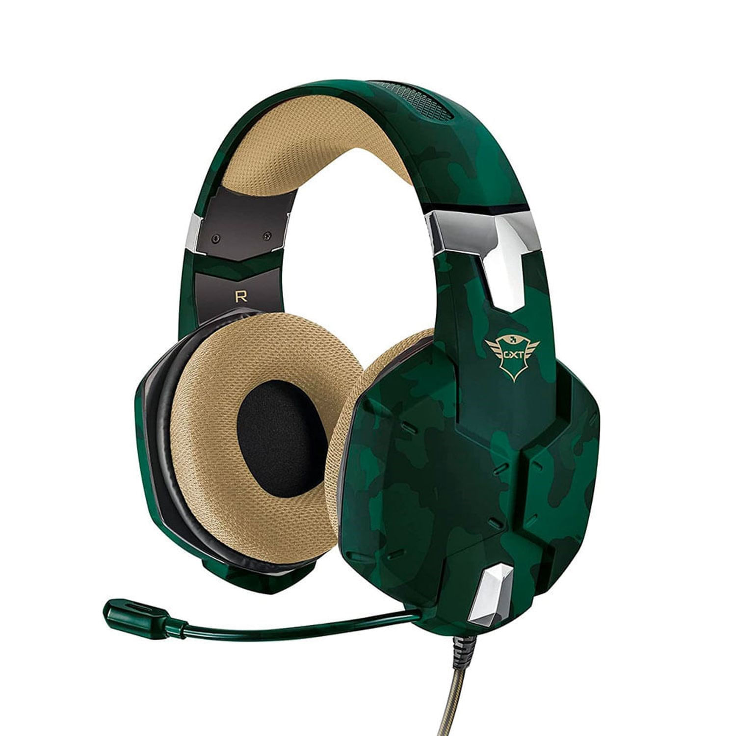 Audifonos Trust Gaming Carus Jungle Camo GXT 322C Camuflado