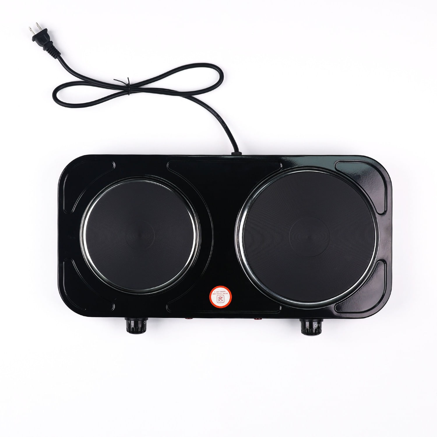 Cocina Eléctrica Easyfix 2 Hornillas Negra