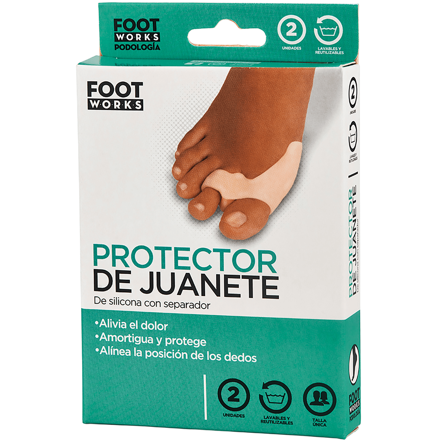 Protector Juanete de Silicona Foot Works con Separador