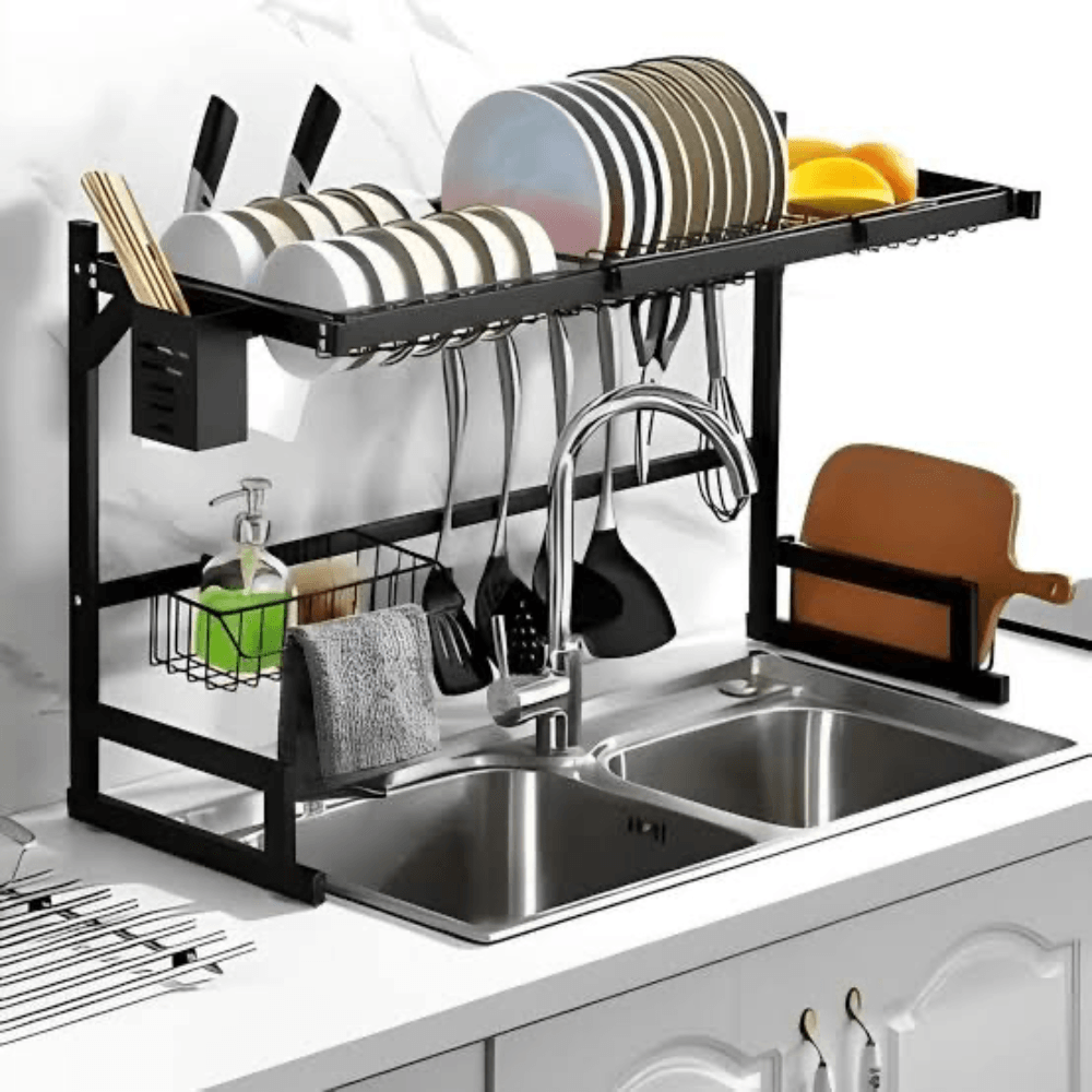 Organizador escurridor de platos 85CM SW000426 Negro