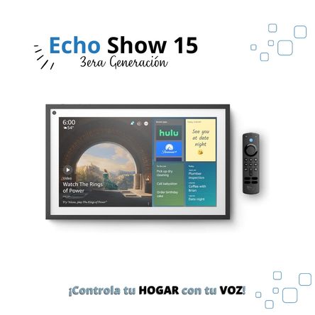 Pantalla inteligente  Echo Show 15 con control remoto