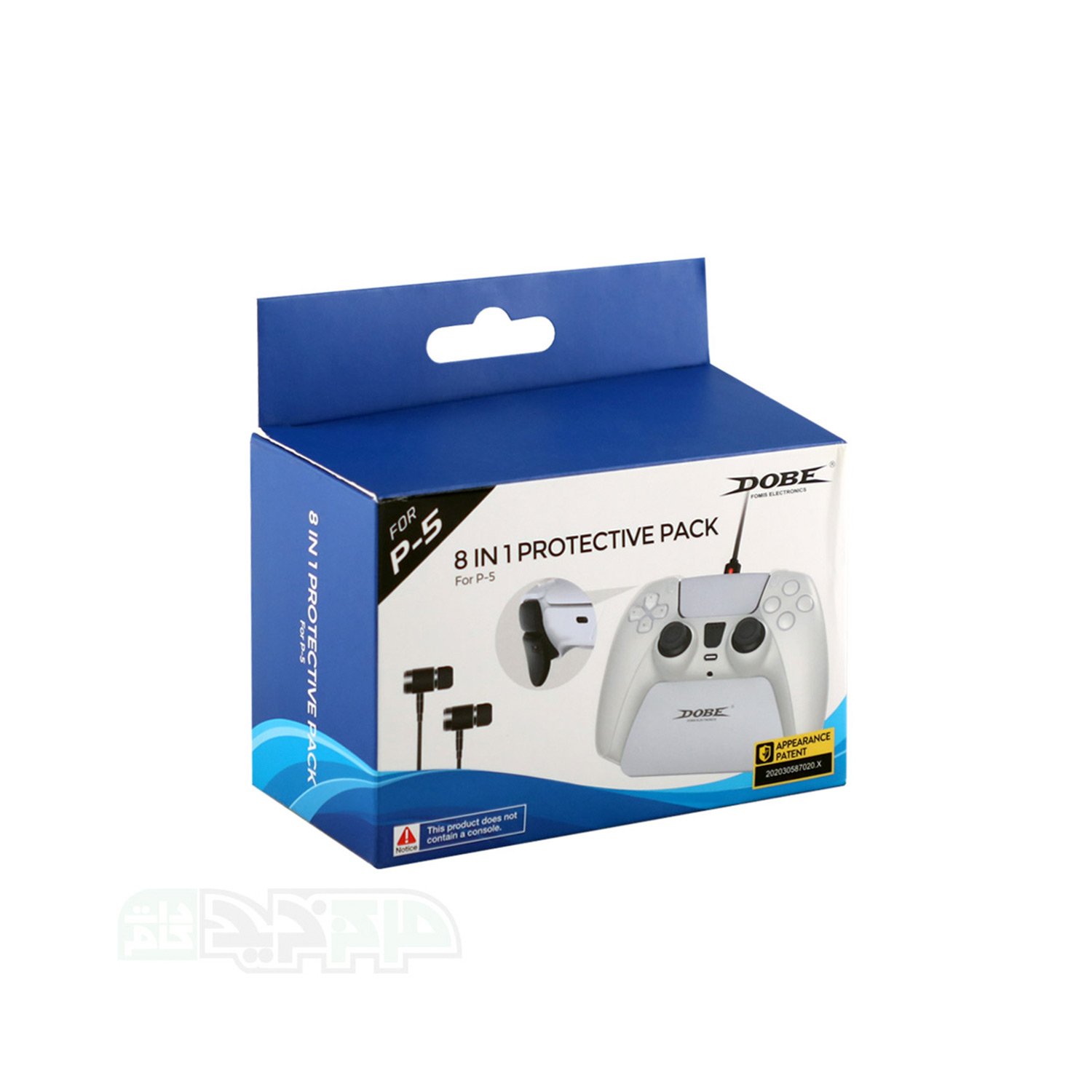 Pack Protector Dobe 8 En 1 Para Mando Dualsense PS5 Blanco