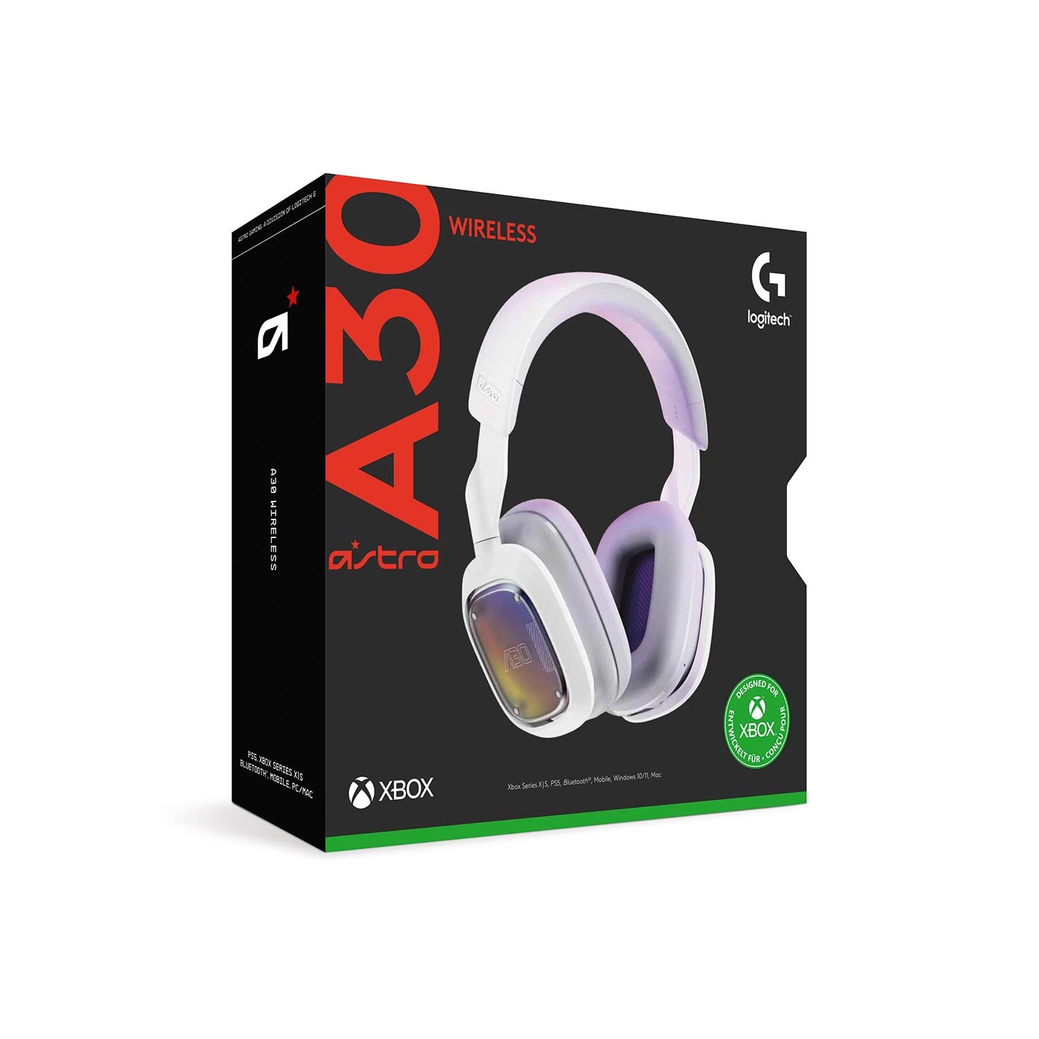 Audifono Gamer C/Microf Astro A30 Wireless para Pc/Mac/Xb White