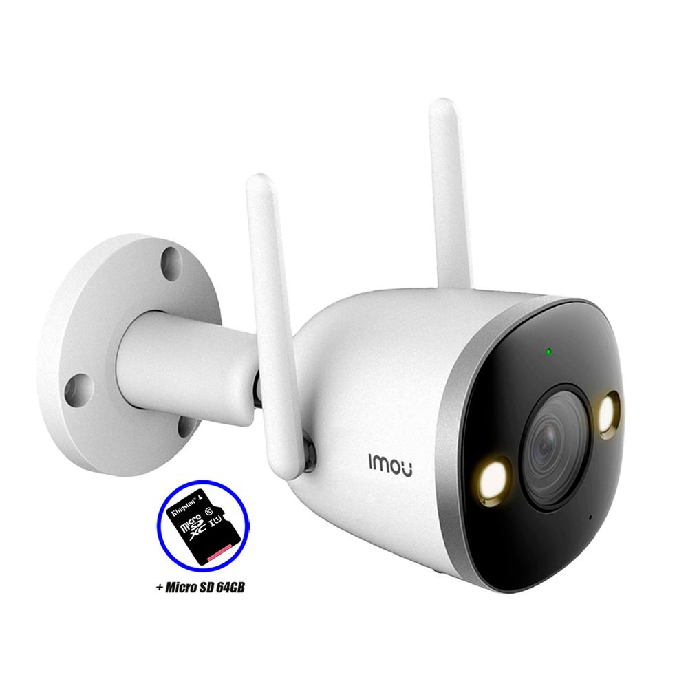 Camara Ip Exterior Wifi Sensor De Movimiento Memoria 64gb - Promart