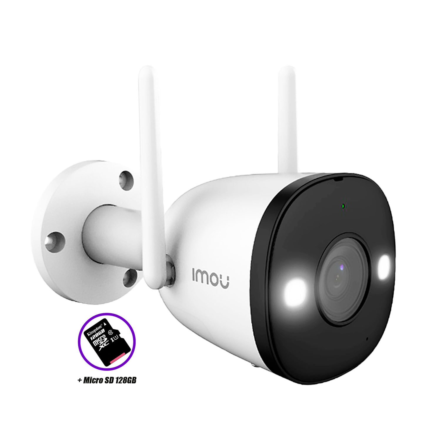 Cámara Seguridad Wifi Bullet 2 Full Hd Externa Noche Color 128gb