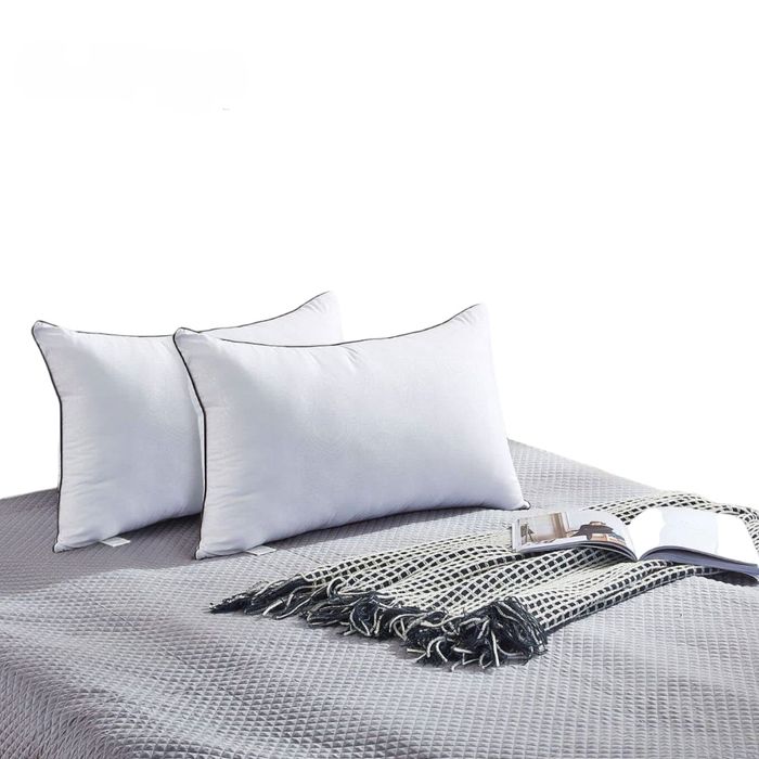 Almohada de Microfibra Silicona de 1200g pack x2 Unidades