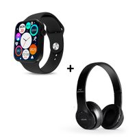 Smartwatch i9 Pro Max S Negro + Audífonos P47 Negro