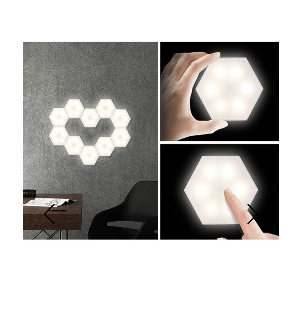 Luces Led Control Remoto Hexagonal