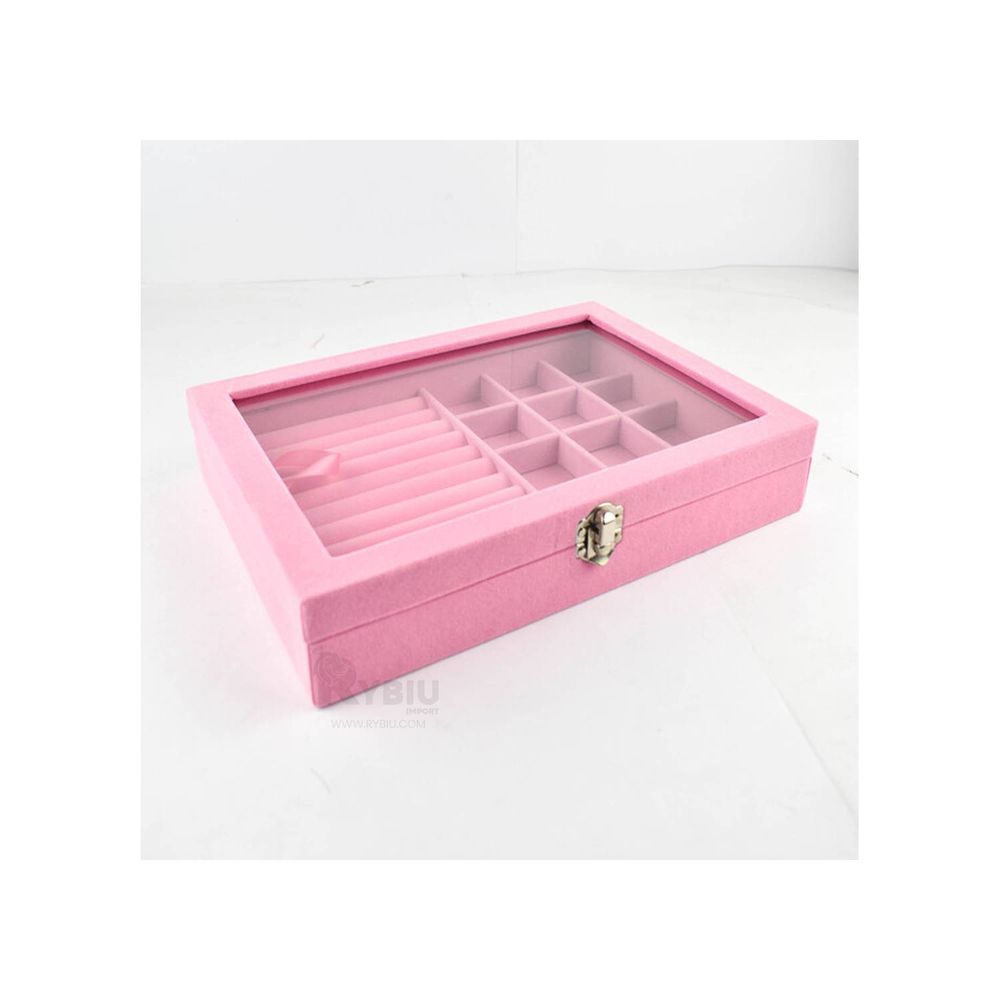 Caja Cofre Joyero Portátil Multiusos para Joyas Pulseras y Aretes Color ...
