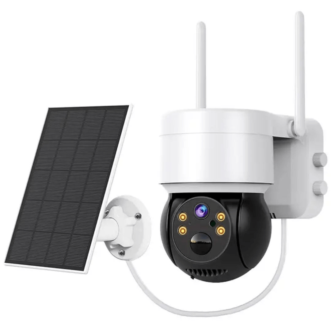 Cámara de Seguridad Wifi con Panel Solar para Exteriores con Alarma LANTUN-Q6