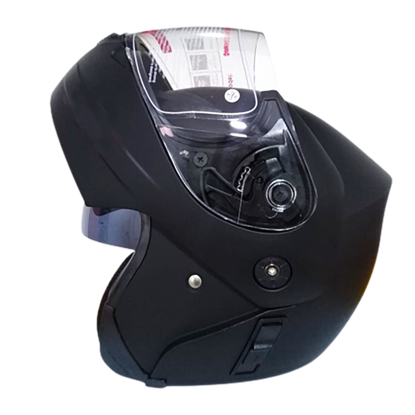 Casco de Moto Articulado Modular Doble Visor en Negro Mate Talla L