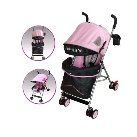 Coche Bastón Baby Kits Kanso Bk6120 Palo Rosa - Promart