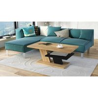 Mesa de Centro Elegante Lola color  Duna/Negro TU MESITA