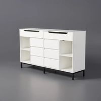 Cómoda Moderna de dormitorio 6 cajones Valencia color Blanco TU MESITA