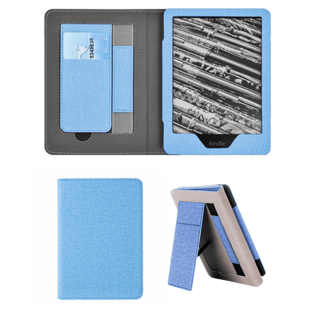 Estuche Kindle Paperwhite 2021 6.8” con Soporte y Correa de Mano Celeste SHEEPBUSTER