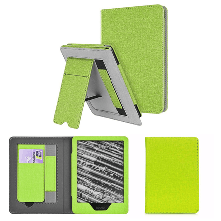 Estuche Kindle Paperwhite 2021 6.8” con Soporte y Correa de Mano Verde SHEEPBUSTER