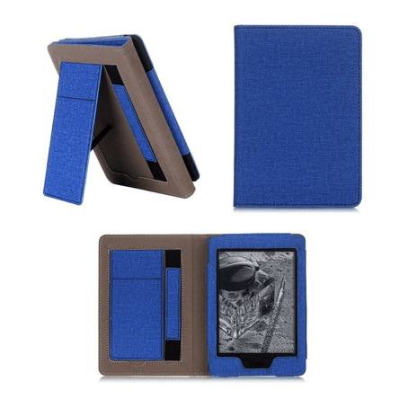 Estuche Kindle Paperwhite 2021 6.8” con Soporte y Correa de Mano Azul SHEEPBUSTER