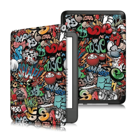 Estuche Kindle 11th Generación 2022 6” Cuero Graffiti SHEEPBUSTER