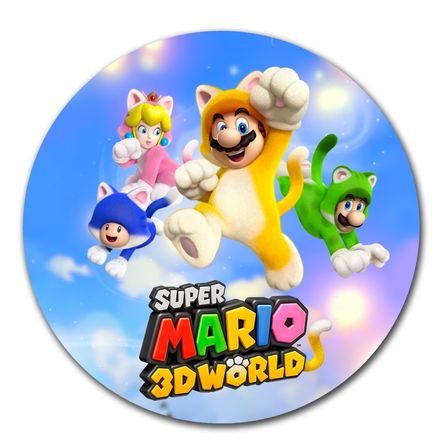 Mouse pad circular Mario bros 07