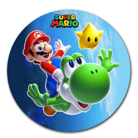 Mouse pad circular Mario bros 05