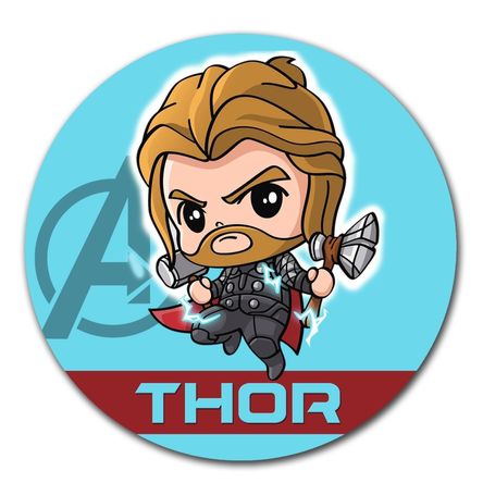 Mouse pad circular Vengadores Thor