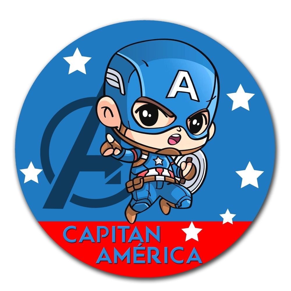 Mouse pad circular Vengadores Capitan America Mouse pad circular Vengadores Capitan America