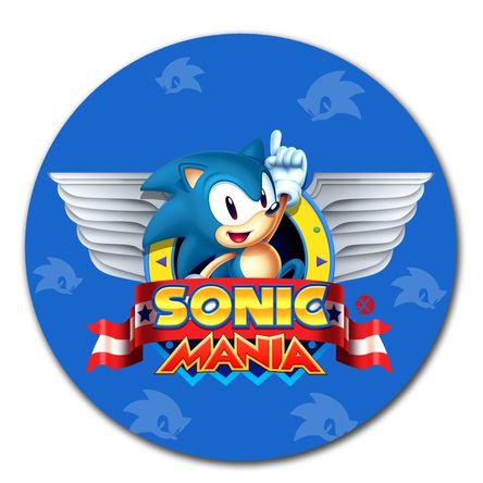 Mouse pad circular Sonic 01