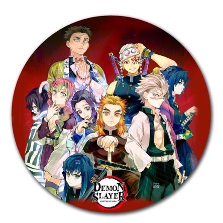 Mouse pad circular kimetsu no Yaiba demon slayer 10