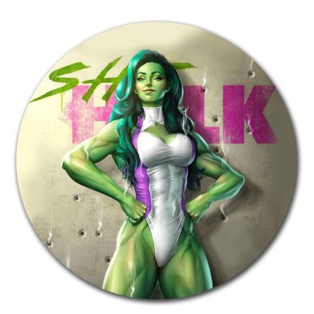 Mouse pad circular She hulk vengadores