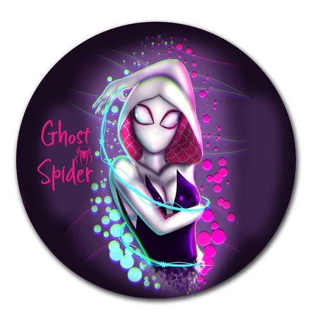 Mouse pad circular Mujer araña gwen stacy