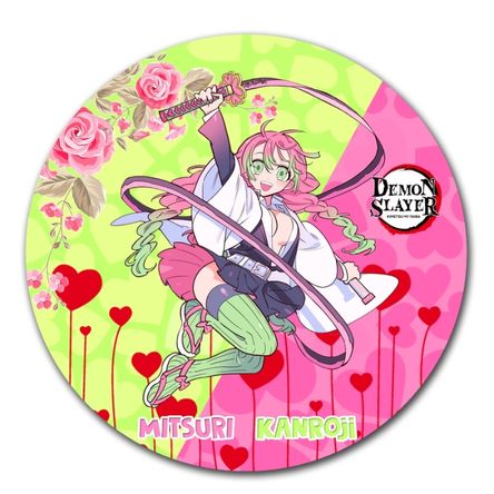 Mouse pad circular kimetsu no Yaiba demon slayer 07