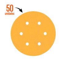 Disco de lija para madera 150mm Grano 220 x50 unidades