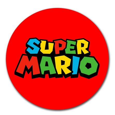 Mouse pad circular Mario bros 01