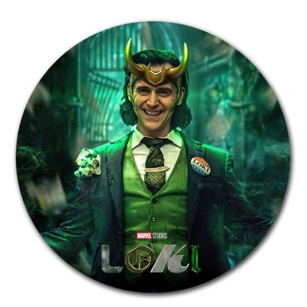 Mouse pad circular Loki vengadores  01