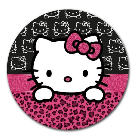 Mouse pad circular Hello Kitty 04