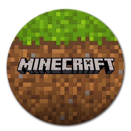 Mouse pad circular Minecraft 02