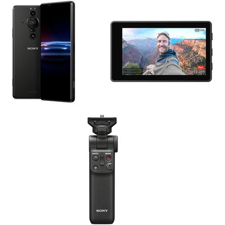 Smartphone 5G Sony Xperia Pro I 512Gb con Monitor de Vlog Y Kit de Grip Desbloqueado Black Frosted