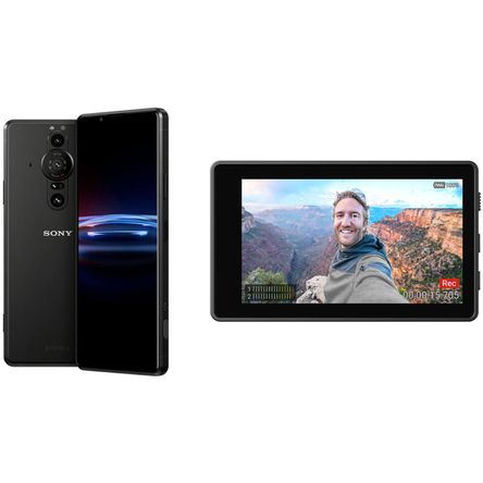 Smartphone 5G Sony Xperia Pro I 512Gb con Kit de Monitor para Vlog Desbloqueado Negro Empañado