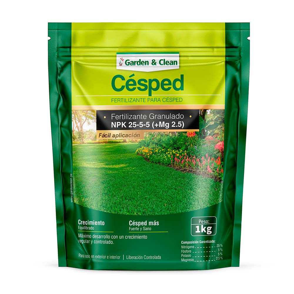 Fertilizante Granulado para césped 1Kg Garden Clean