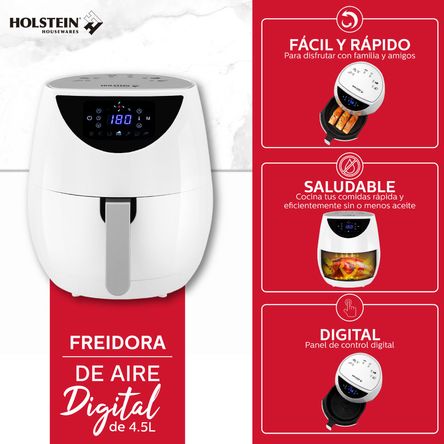 Freidora De Aire Digital De 4.5 Litros Holstein - Promart