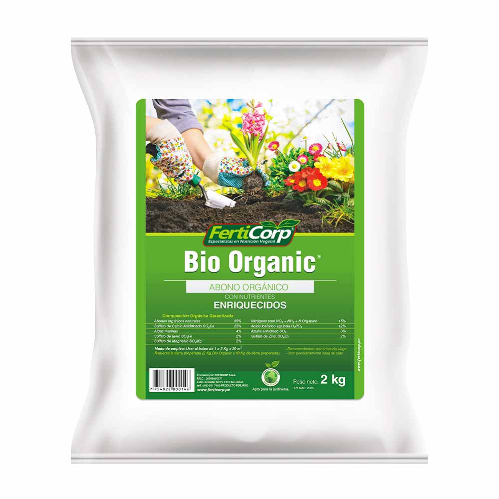 Abono Bio Organic 2kg Ferticorp