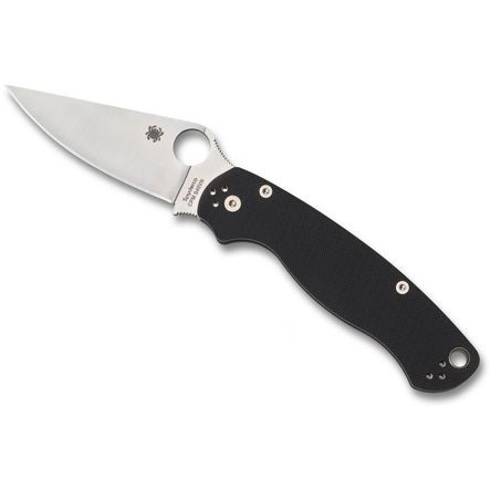 Navaja Plegable Spyderco para Military 2 Hoja Satinada Mango Negro