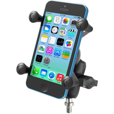 Soporte para Smartphone Ram Mounts Universal X Grip Montaje de Bola de 1 con Base de Poste Roscado Soporte para Smartphone Ram Mounts Universal X Grip Montaje de Bola de 1 con Base de Poste Roscado