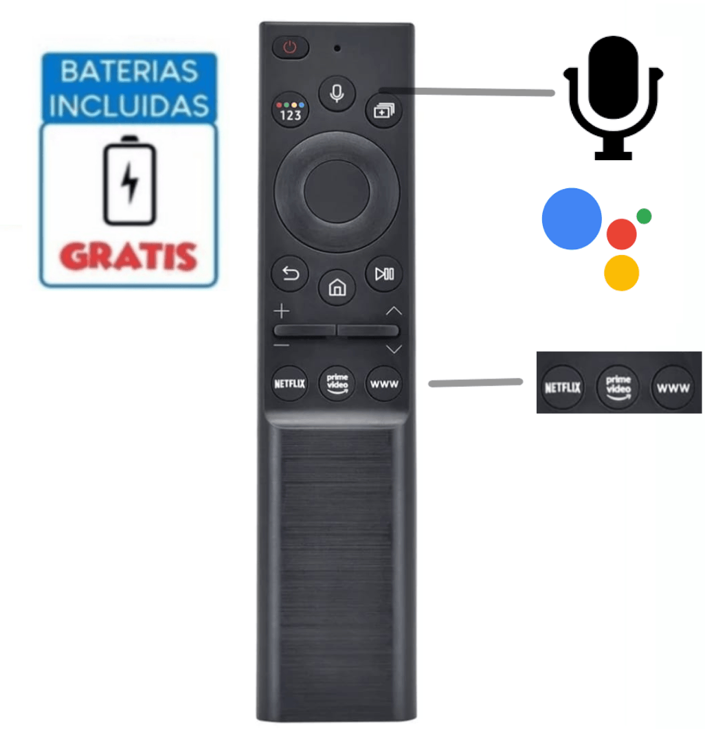 Control Samsung Smart Tv con Voz Modelo Bn59 01363 2021