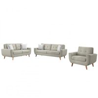 Juego de sala 3 2 1 Living Furniture sofia gris