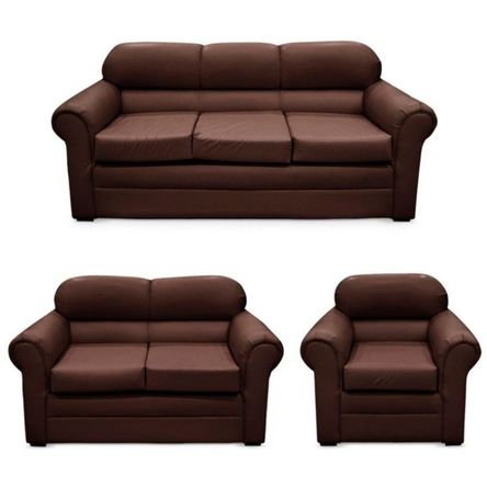 Juego de sala 3 2 1 Living Furniture piaggio marron Juego de sala 3 2 1 Living Furniture piaggio marron