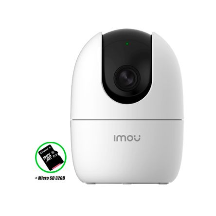 Cámara Vigilancia Imou Ranger 2 Gira 360 4mp Wifi 50mts Micro Sd 32gb